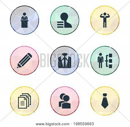 Elements Hierarchy, Group, Team Lider And Other Synonyms Eraser, Coach And Leader.  Vector Illustration Set Of Simple Hr Icons.