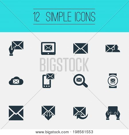 Elements Entering, Smartphone, Specter And Other Synonyms Specter, Web And Communication.  Vector Illustration Set Of Simple Communication Icons.