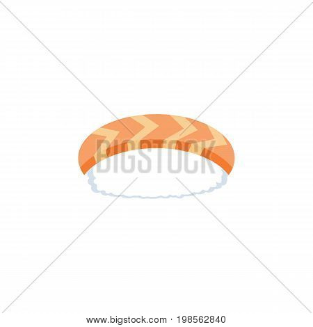 Seafood Vector Element Can Be Used For Maki, Sushi, Seafood Design Concept.  Isolated Maki Flat Icon.