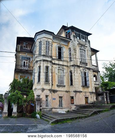 The old beautiful mansion of the Hofmeister in Sukhum, Abkhazia