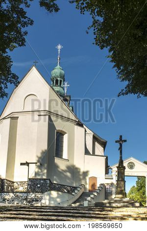 Mountain St. Anna Basilica Franciscan monastery and the International Shrine of St. Anna Poland