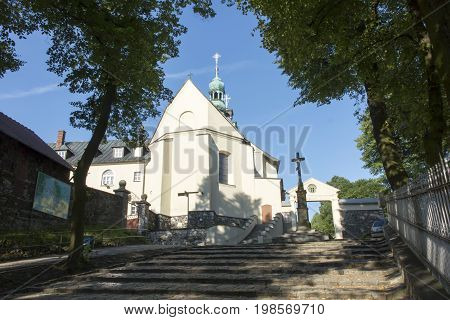 Mountain St. Anna Basilica Franciscan monastery and the International Shrine of St. Anna Poland