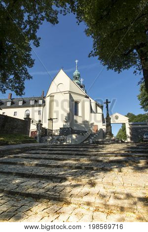 Mountain St. Anna Basilica Franciscan monastery and the International Shrine of St. Anna Poland