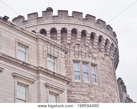 Tower of Dublin Castle off Dame Street, Dublin, Ireland, was until 1922 the seat of the United Kingdom government's administration in Ireland, and is now a major Irish government complex.