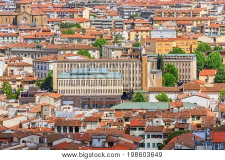 Beautiful Landscape Above Urban And Historical View Of The Florence From Giotto's Belltower (campani