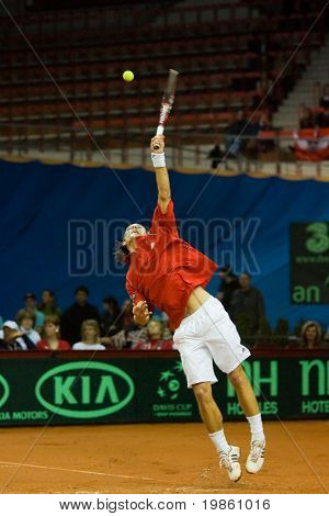  Juergen Melzer ออสเตรียในช่วงจับคู่เขากับ Andy Roddick - 2008 ออสเตรียถ้วยเดวิส
