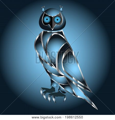 Business corporate owl logo design vector. Wise logo vector template.