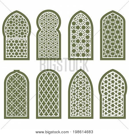 Figured arabian window ornament - grating arabesque pattern