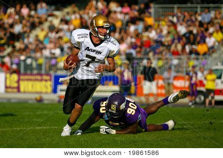 Liga Europeia de futebol - Vikings Viena jogando contra os leões de Bergamo - maio de 2008