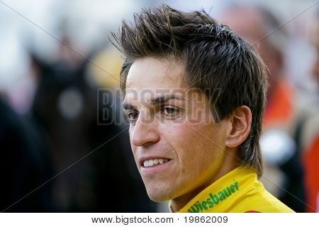 Wien, Itävalta - elokuu 1: Rathauskriterium 2008 päättyy voitto Filippo Pozzato Te