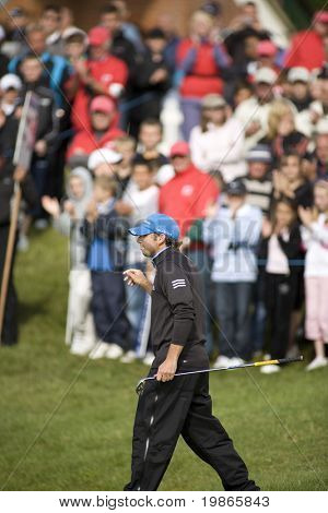 Sergio Garcia KENT UK JULY 6 espanhol competindo no PGA Europeu Tour Europeu Open no London 