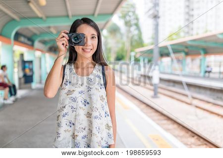 Woman travel in Hong Kong
