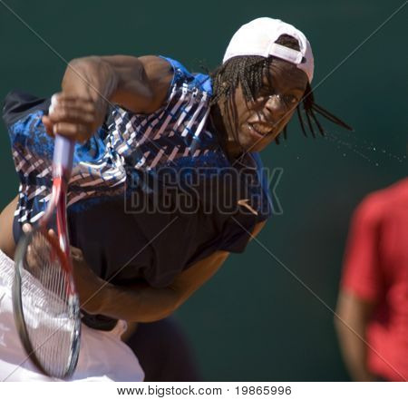 MONTE CARLO MONACO APRIL 24, Gael Monfils fra Frankrig konkurrerer på ATP Masters turneringen i Mont