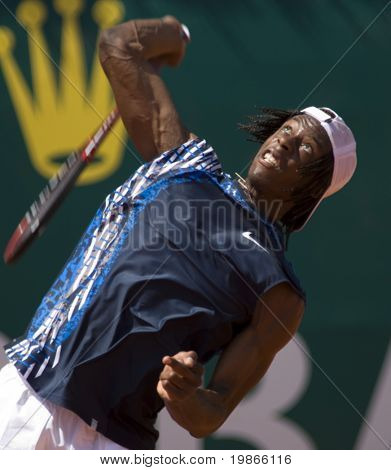 MONTE CARLO MONACO APRIL 24, Gael Monfils fra Frankrig konkurrerer på ATP Masters turneringen i Mont