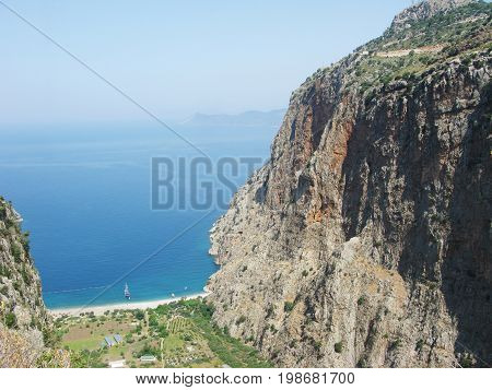 butterfly valley high view canyon fethiye turkey