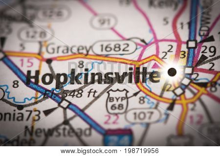 Hopkinsville, Kentucky On Map