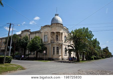 The old beautiful mansion of the Greek merchant in Sukhum, Abkhazia