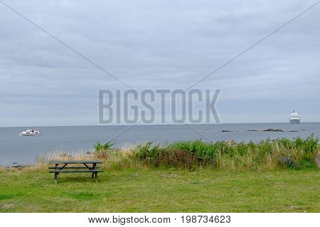 svaneke at the Island of Bornholm in denmark