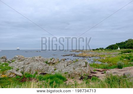 svaneke at the Island of Bornholm in denmark