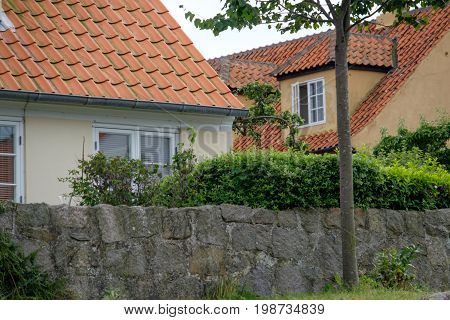 svaneke at the Island of Bornholm in denmark