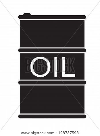 barrel oil icon on white background. flat style design. barrel oil sign.