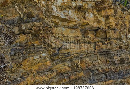 A wall made out of rocks looking like a backdrop