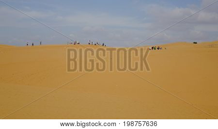 Sand Dunes In Mui Ne Township, Vietnam