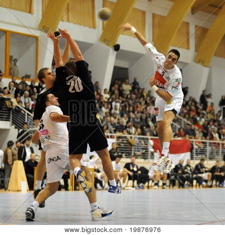 i aktion på ungarske nationale håndbold Championship match (Csurgo vs Veszprem) 21 oktober 2009 jeg