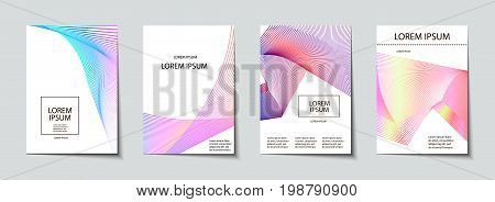 Covers Design Set. Abstract, Minimal, Geometric Pattern.