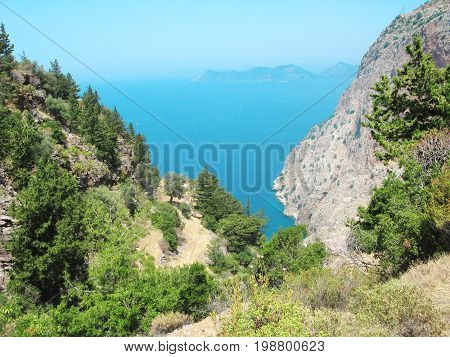 butterfly valley high view canyon fethiye turkey