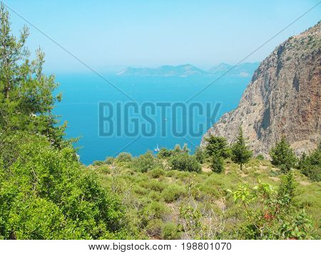 butterfly valley high view canyon fethiye turkey
