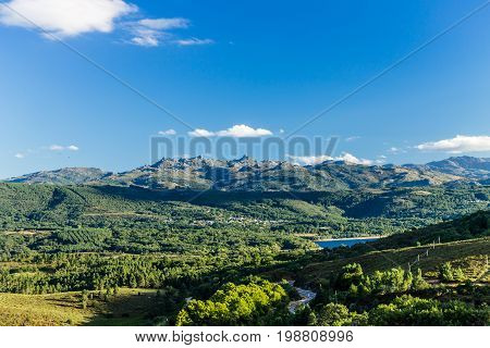 A view of the Natural Park of Xures in Spain next to Portuguese border.