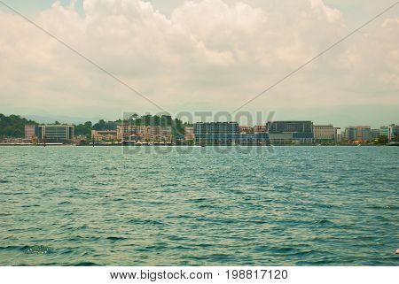 The View From The Boat. Kota Kinabalu, Sabah, Malaysia.