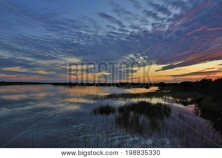 Dramatic sky at Gronnestrand Denmark. Summer scene at the Jammerbugten.