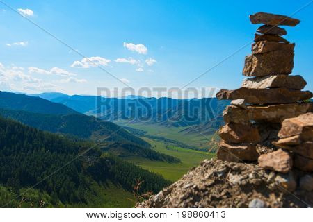 Mountain pass Chike-Taman in Altai, Siberia, Russia