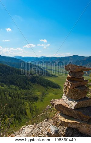 Mountain pass Chike-Taman in Altai, Siberia, Russia