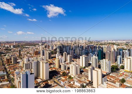 Aerial View of Ribeirao Preto city in Sao Paulo, Brazil