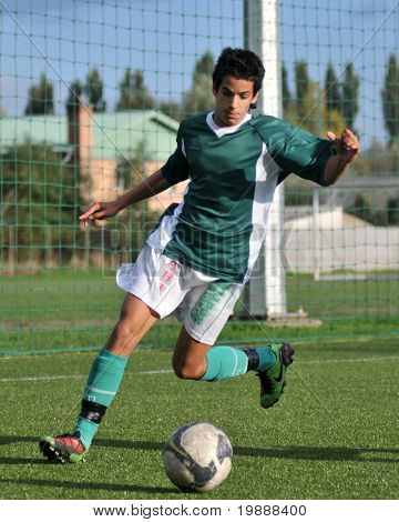 KAPOSVAR, Ungheria - 29 settembre: Giocatore non identificato in azione presso la Championsh nazionale ungherese