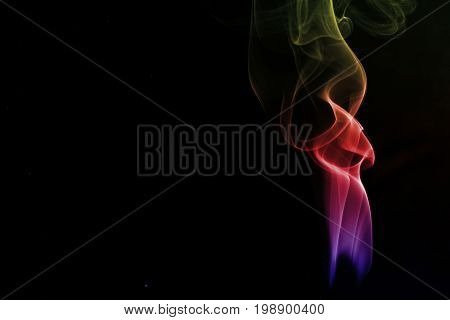 Smoke background / Smoke is a collection of airborne solid and liquid particulates and gases emitted when a material undergoes combustion or pyrolysis