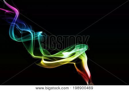 Smoke background / Smoke is a collection of airborne solid and liquid particulates and gases emitted when a material undergoes combustion or pyrolysis
