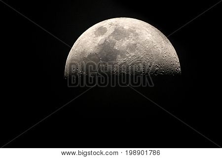 Half Moon background / Half Moon refers to the two lunar phases commonly known as first quarter and last quarter.
