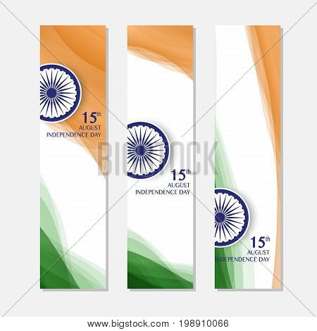 Independence Day of India. 15 th of August. illustration of grungy Indian Flag for Indian Independence Day. vector indian flag made with color strokes in tricolor background illustration