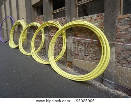 Reconstruction Of A Street With Instalation Of Pipes