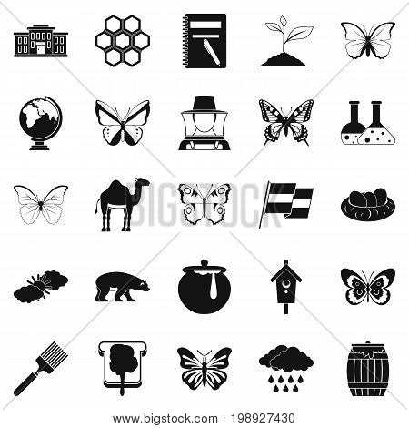 Crum icons set. Simple set of 25 crum vector icons for web isolated on white background