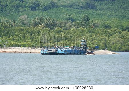Lanta Ferry Boat Between Krabi And Lanta Island, Krabi.