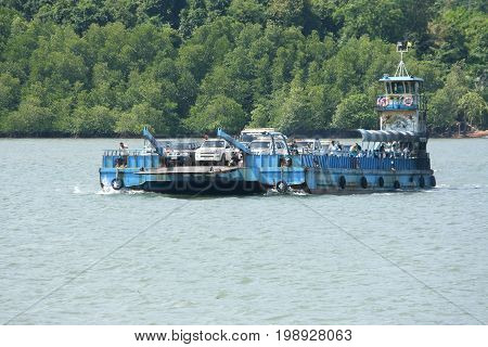 Lanta Ferry Boat Between Krabi And Lanta Island, Krabi.
