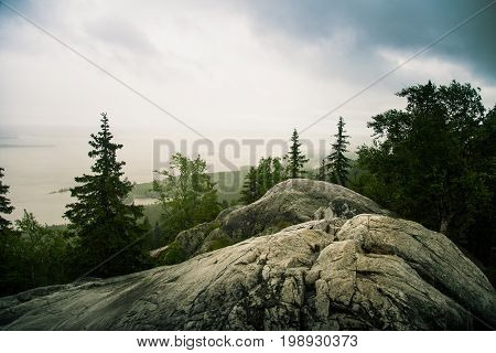A Beautiful Panorama Of Lake And Forest From Koli National Park Peaks