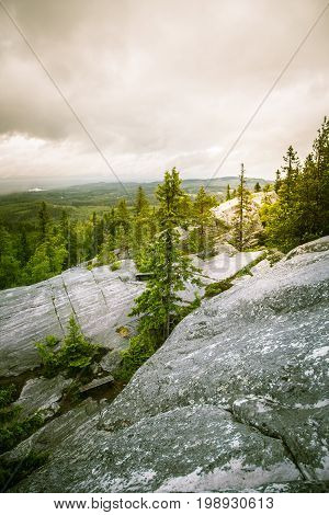 A Beautiful Panorama Of Lake And Forest From Koli National Park Peaks