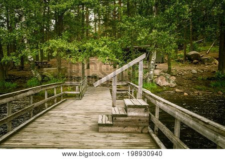A Beautiful Lake Landscape In Finland