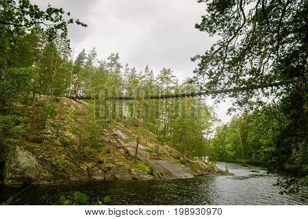 A Beautiful Lake Landscape In Finland